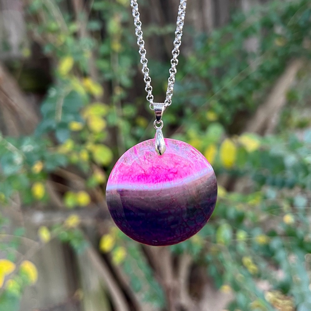Agate Cookie Pendant